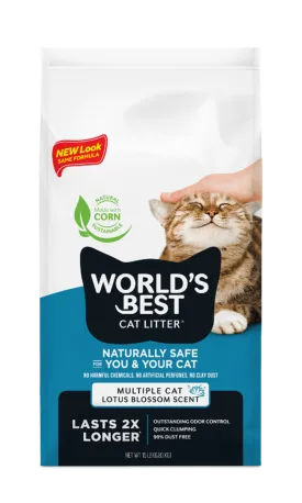 World's Best Multiple Cat Lotus Blossom Scent Cat Litter