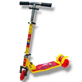 Yellow Adjustable 3 Wheel Foot Kick Scooter For Children Boys & Girls (3-8 Years) BCP1060A