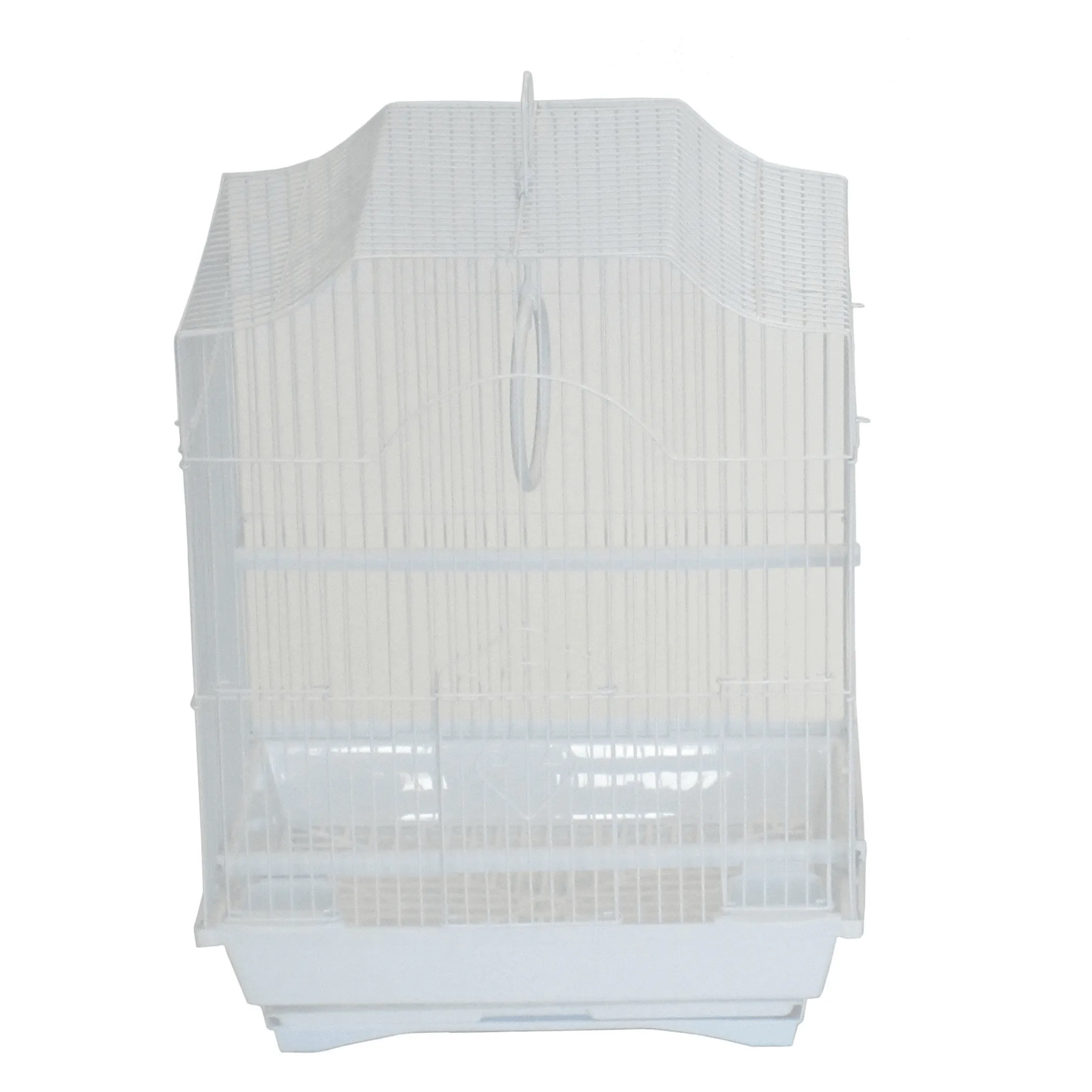 YML Cornerless Flat Top Bird Cage with Accessories and Easy Clean Design