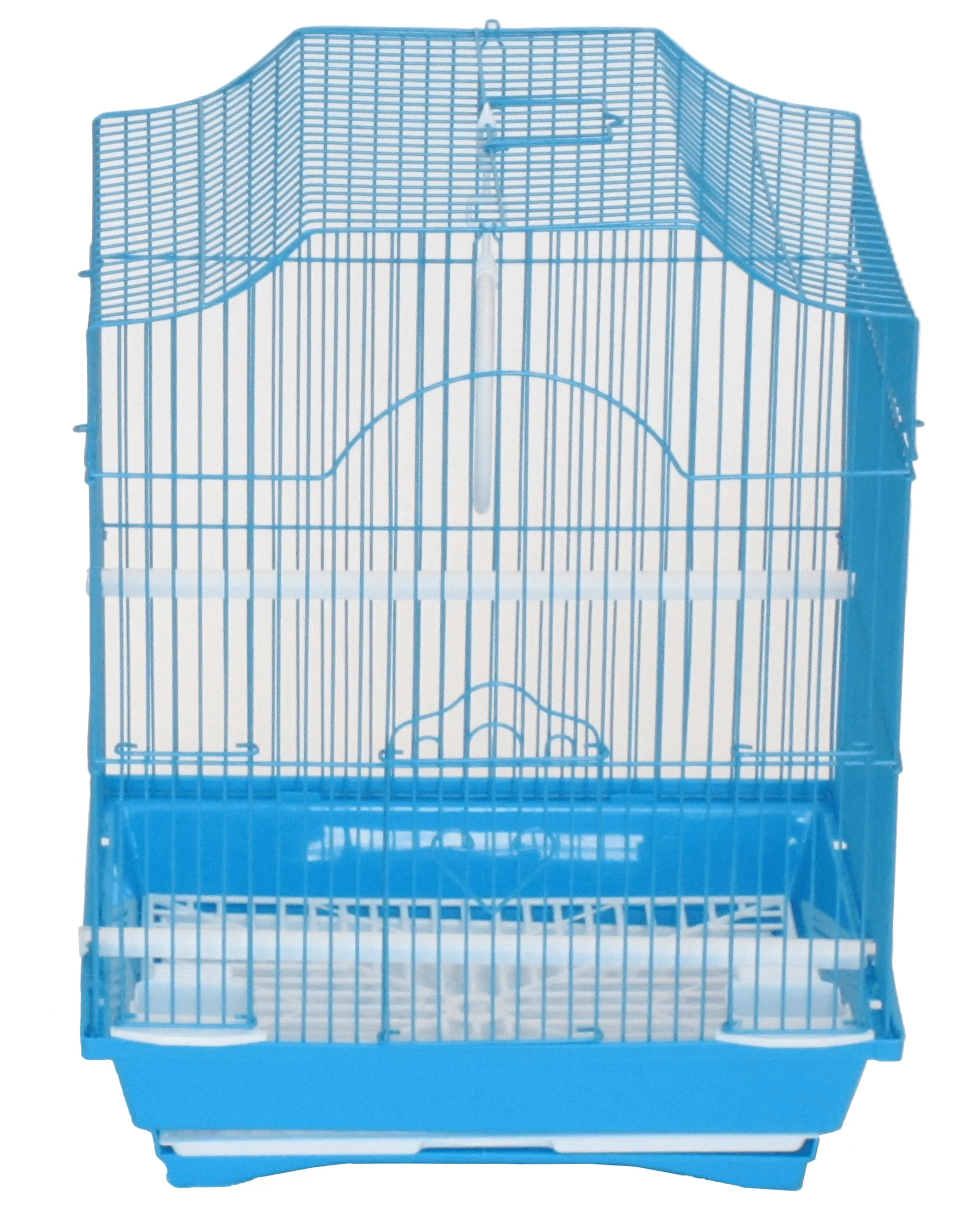 YML Cornerless Flat Top Bird Cage with Accessories and Easy Clean Design