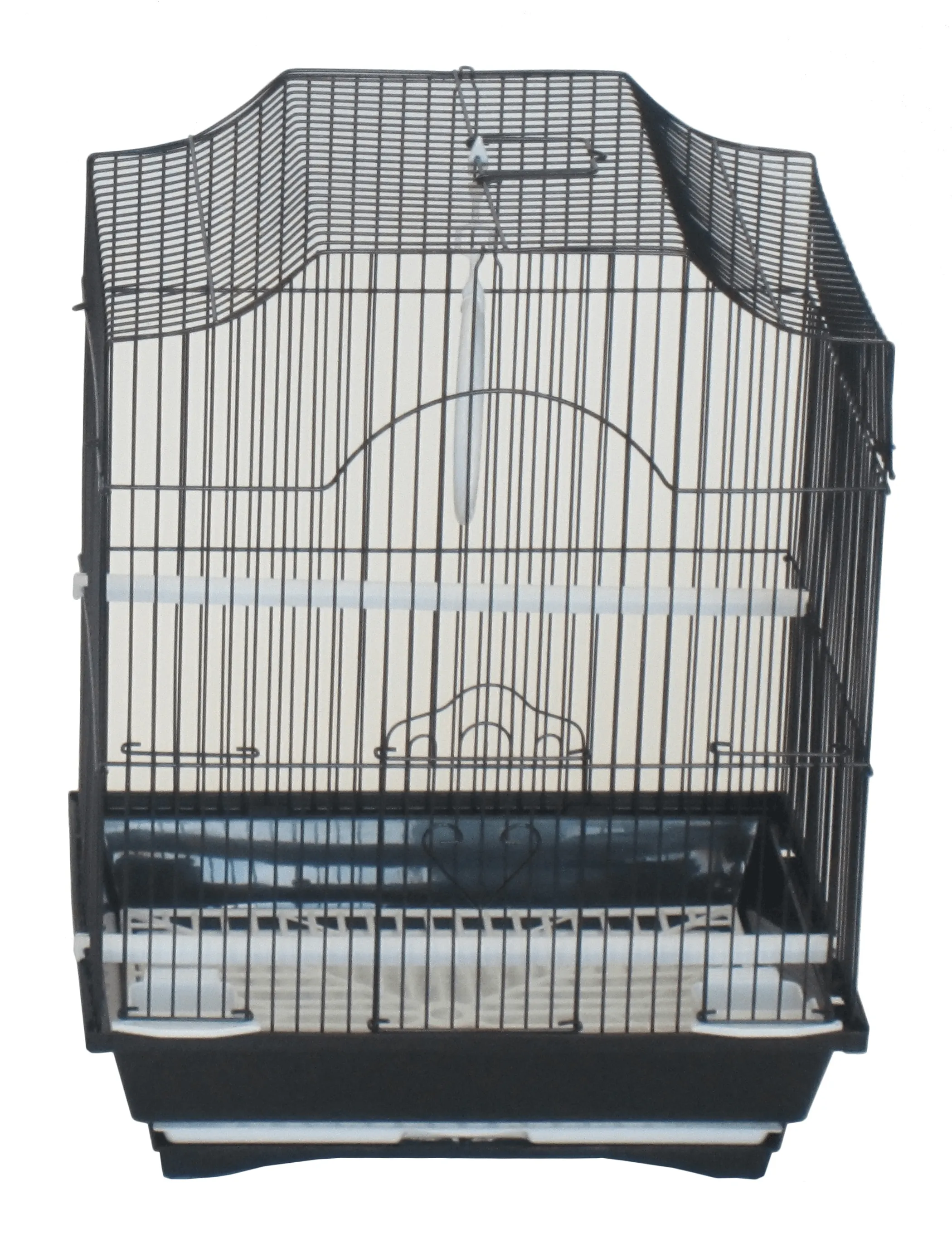 YML Cornerless Flat Top Bird Cage with Accessories and Easy Clean Design