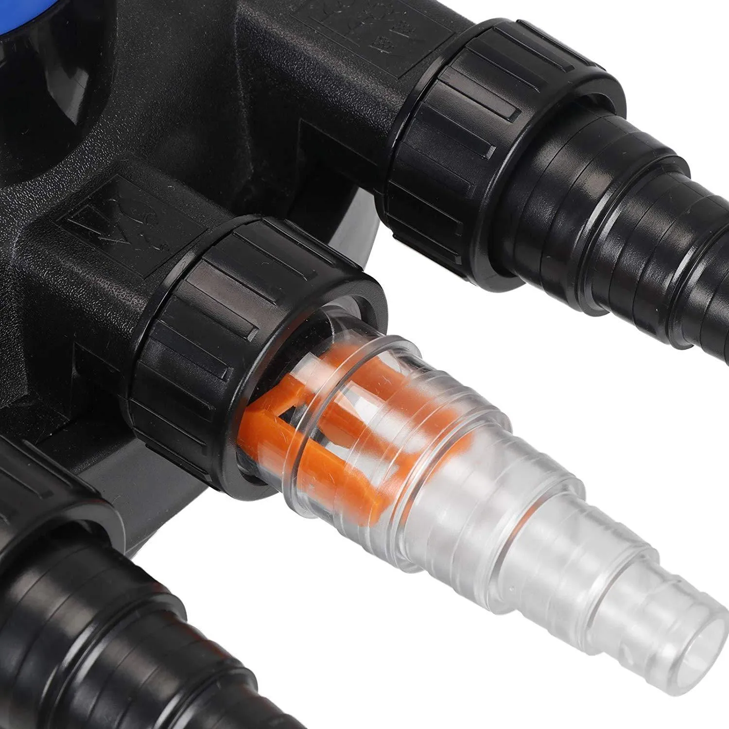 ZENY™ Pressure Bio Filter for Pond 13W UV Sterilizer Purifier Light 10000L Koi Water 4000 Gallons Easy Backwash Function