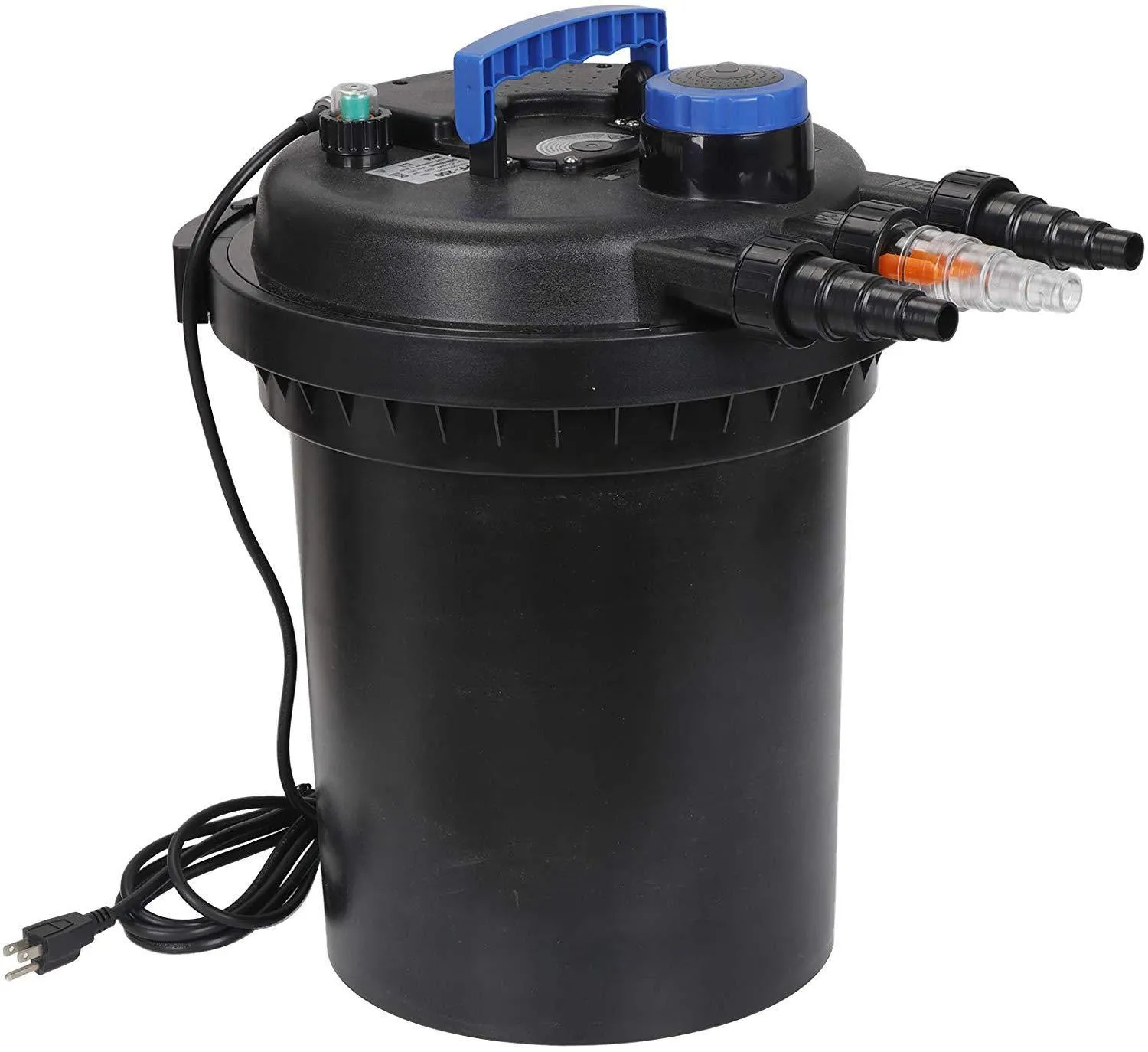 ZENY™ Pressure Bio Filter for Pond 13W UV Sterilizer Purifier Light 10000L Koi Water 4000 Gallons Easy Backwash Function