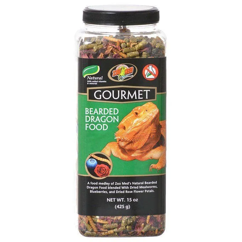 Zoo Med Gourmet Bearded Dragon Food - 15 oz