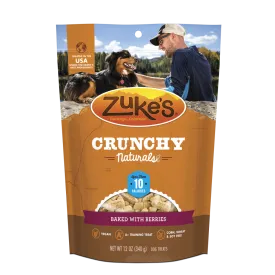 Zukes Crunchy Naturals Baked with Berries 10s Dog Treats