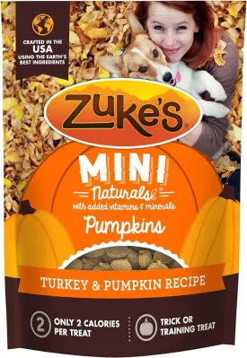 Zukes' Mini Dog Treats- Turkey & Pumpkin